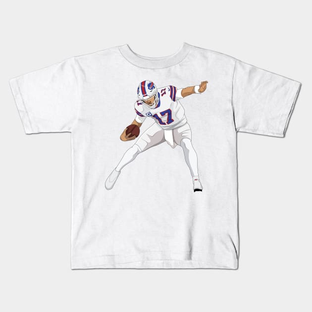 Josh Allen Kids T-Shirt by xavierjfong